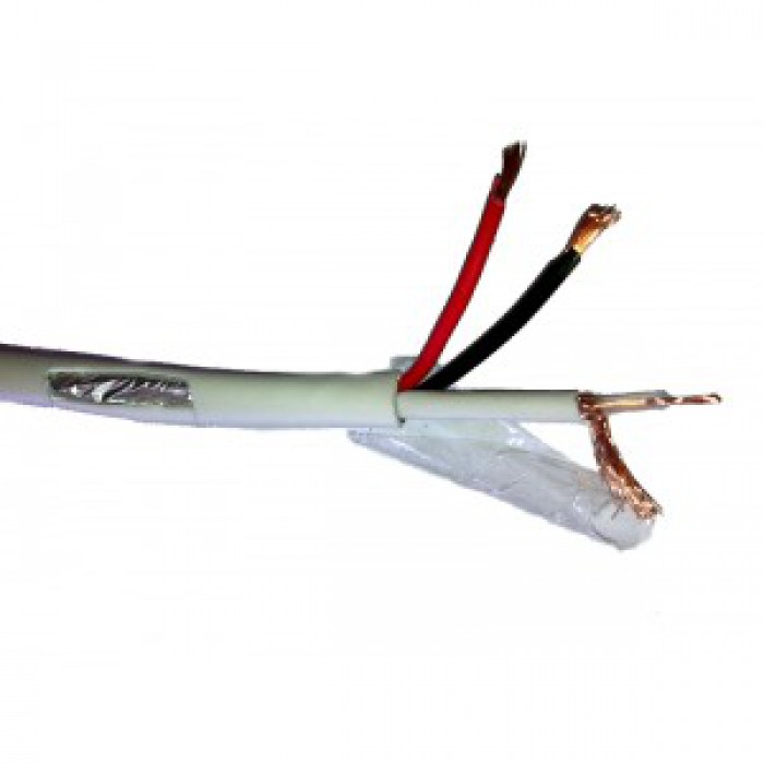 MCoax 2x0.75 PE200, Микро коаксиал+2x0.75,  външно полагане, MicroCoax+2x0,75, 300m